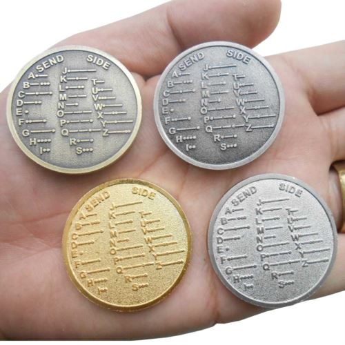 Ham Radio Morse Code Learning Commemorative Coin