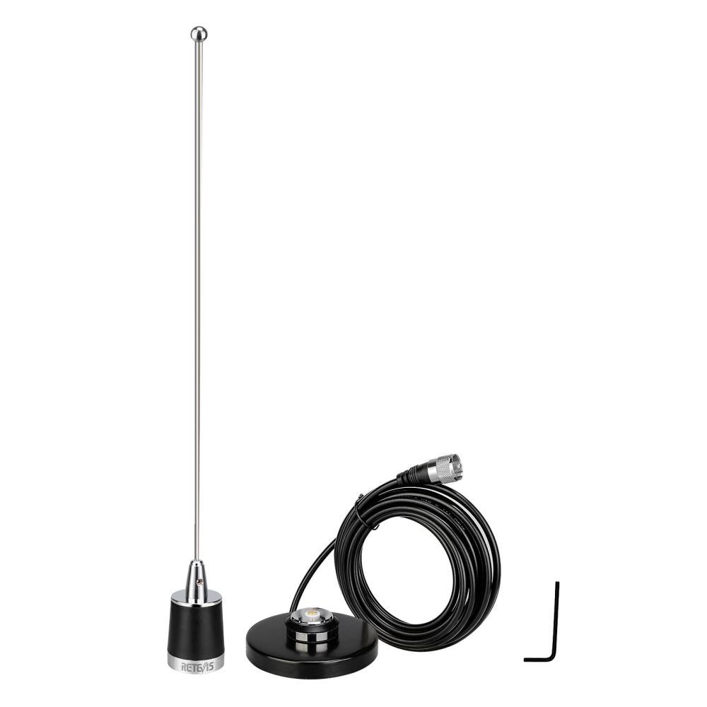 Retevis MR200 U/V Dual Band NGP Antenna and NMO Mount