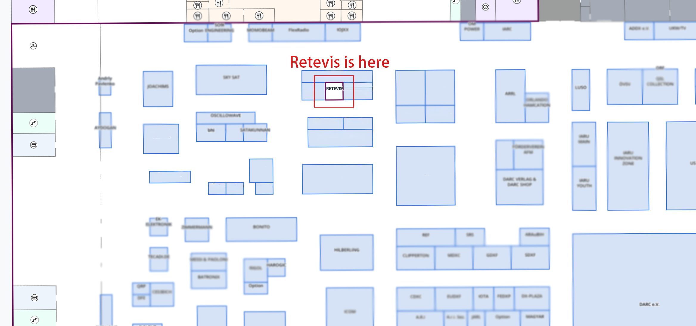 Messe Friedrichshafen floor plan showing Hall A1 and booth A1-242 location Messe Friedrichshafen floor plan showing Hall A1 and booth A1-242 location