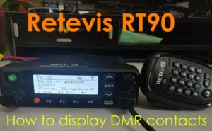 How to display DMR contacts on Retevis RT90 doloremque