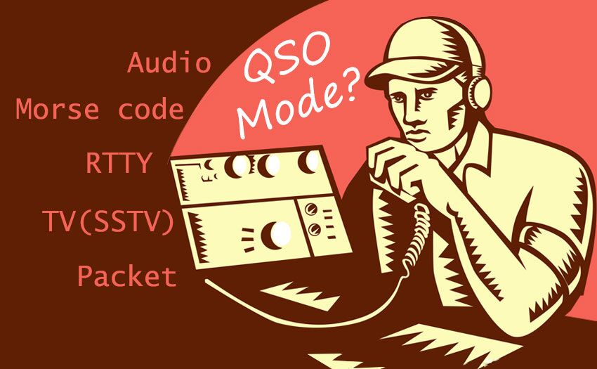 What are QSO modes of amateur radio?