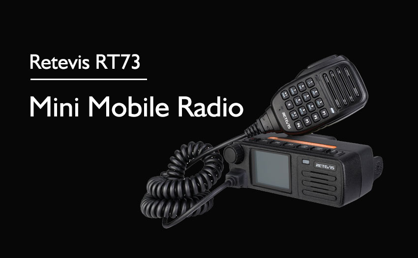 Retevis RT73 Dual Band 20W Mini DMR Digital Mobile Transceiver Radio