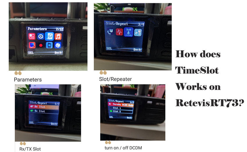 How does the TimeSlot Works on RetevisRT73?