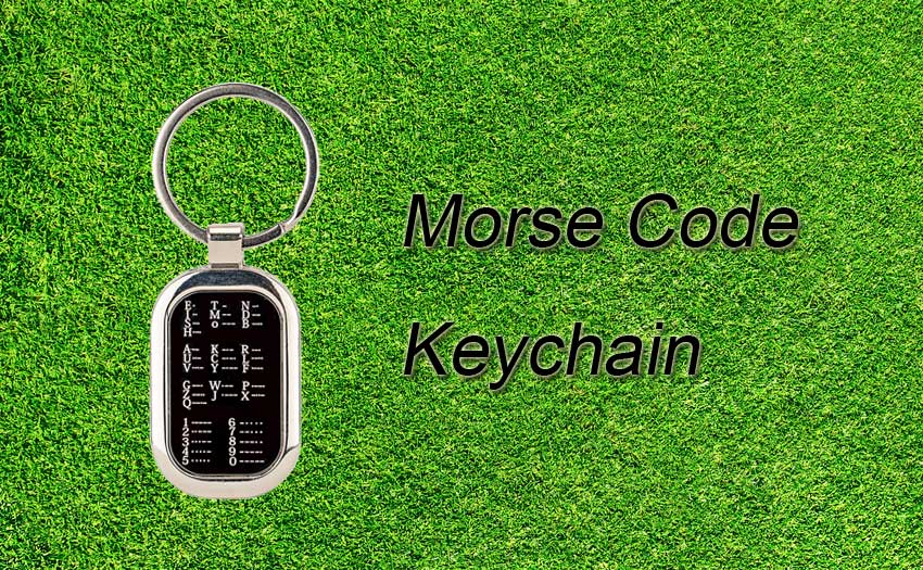 Ham Radio Morse Code KeyChain