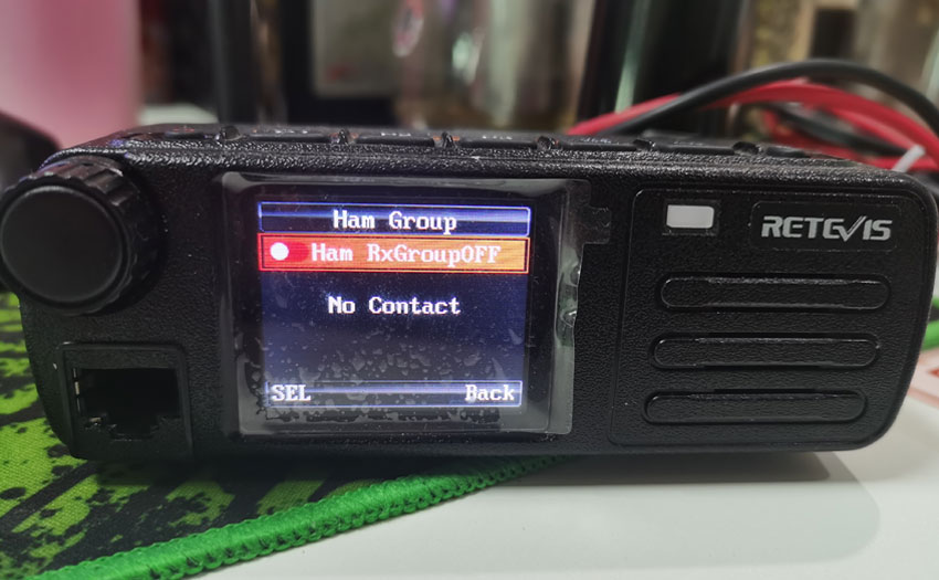 RX Ham Groups on Retevis RT73 Mobile Radio