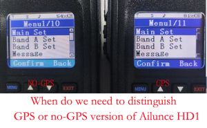 When do we need to distinguish the GPS or no-GPS version of Ailunce HD1 doloremque