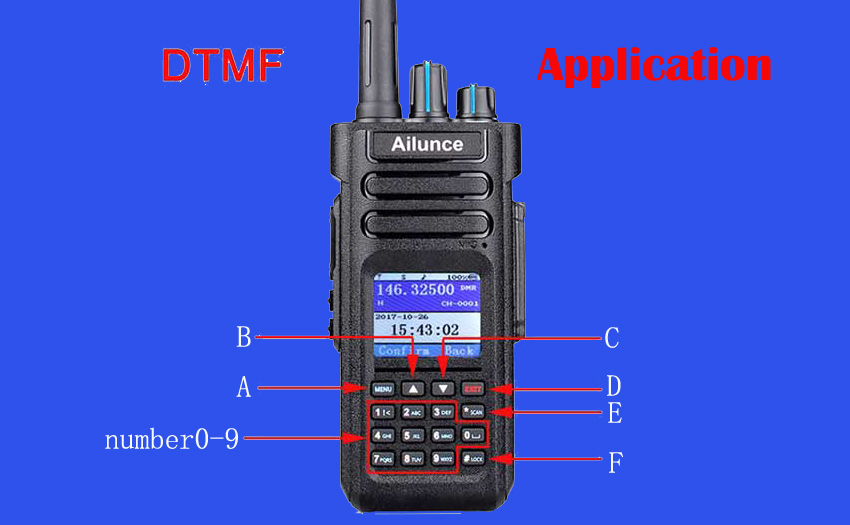 The application of DTMF in walkie-talkie