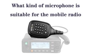 What kind of microphone is suitable for the mobile radio doloremque