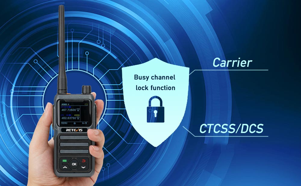 Two Way Radio Channel Busy Lock Function