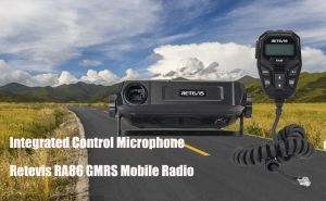 Integrated Control Microphone Retevis RA86 GMRS Mobile Radio doloremque