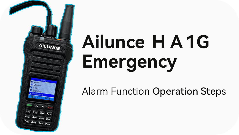 Ailunce HA1G Alarm Function Operation Steps