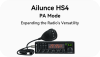 Ailunce HS4 PA Mode: Expanding the Radio's Versatility