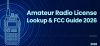 Amateur Radio License Lookup & FCC Guide 2026