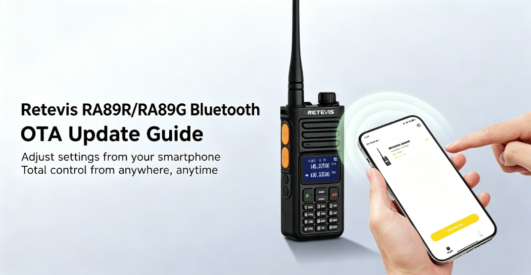 How to Update RETEVIS RA89R RA89G Firmware with Phone: Bluetooth OTA Update Guide