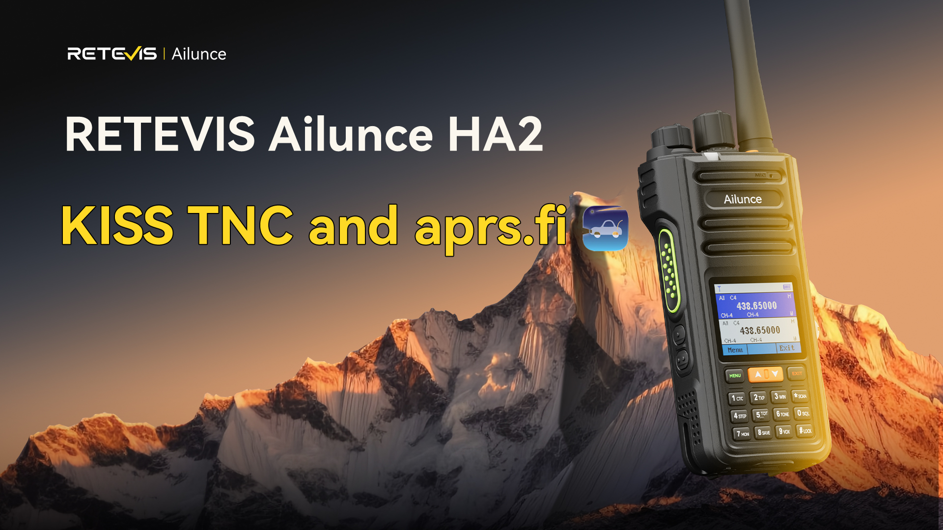 Ailunce HA2 Bluetooth KISS TNC and IOS Aprs.fi  APP Compatibility Setup Guide