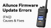 RETEVIS Ailunce Firmware Radio Update Errors: (FAQ) Causes & Fixes