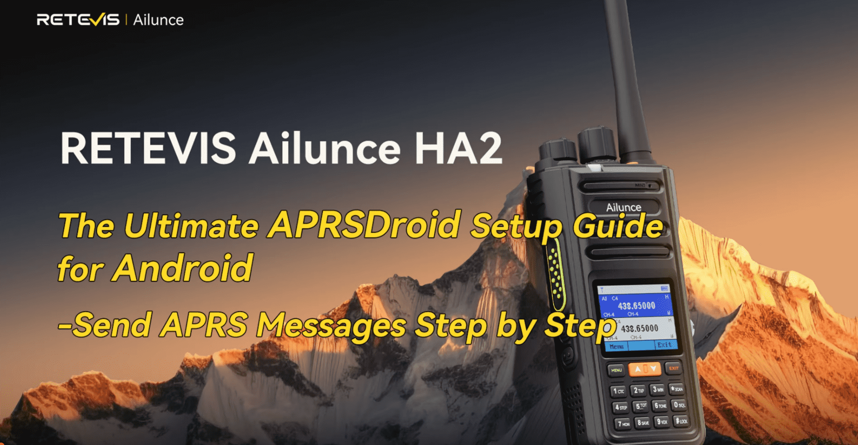 How to Connect Ailunce HA2 to APRSDroid for APRS Messaging