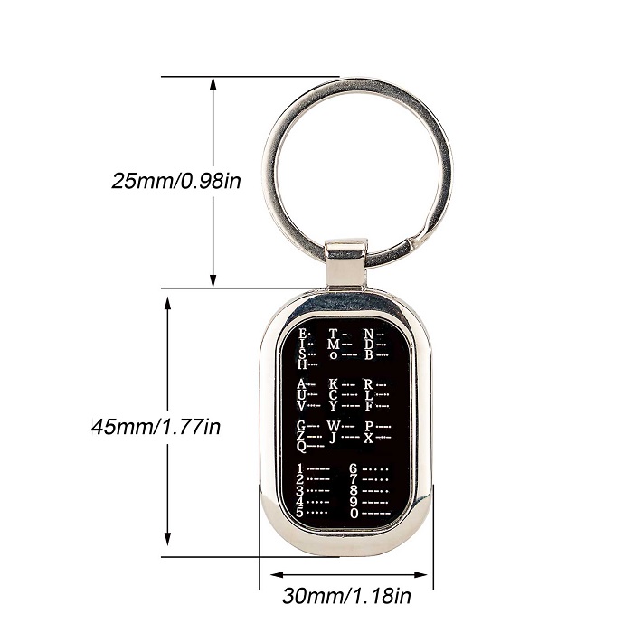 AILUNCE Morse Code Keychain