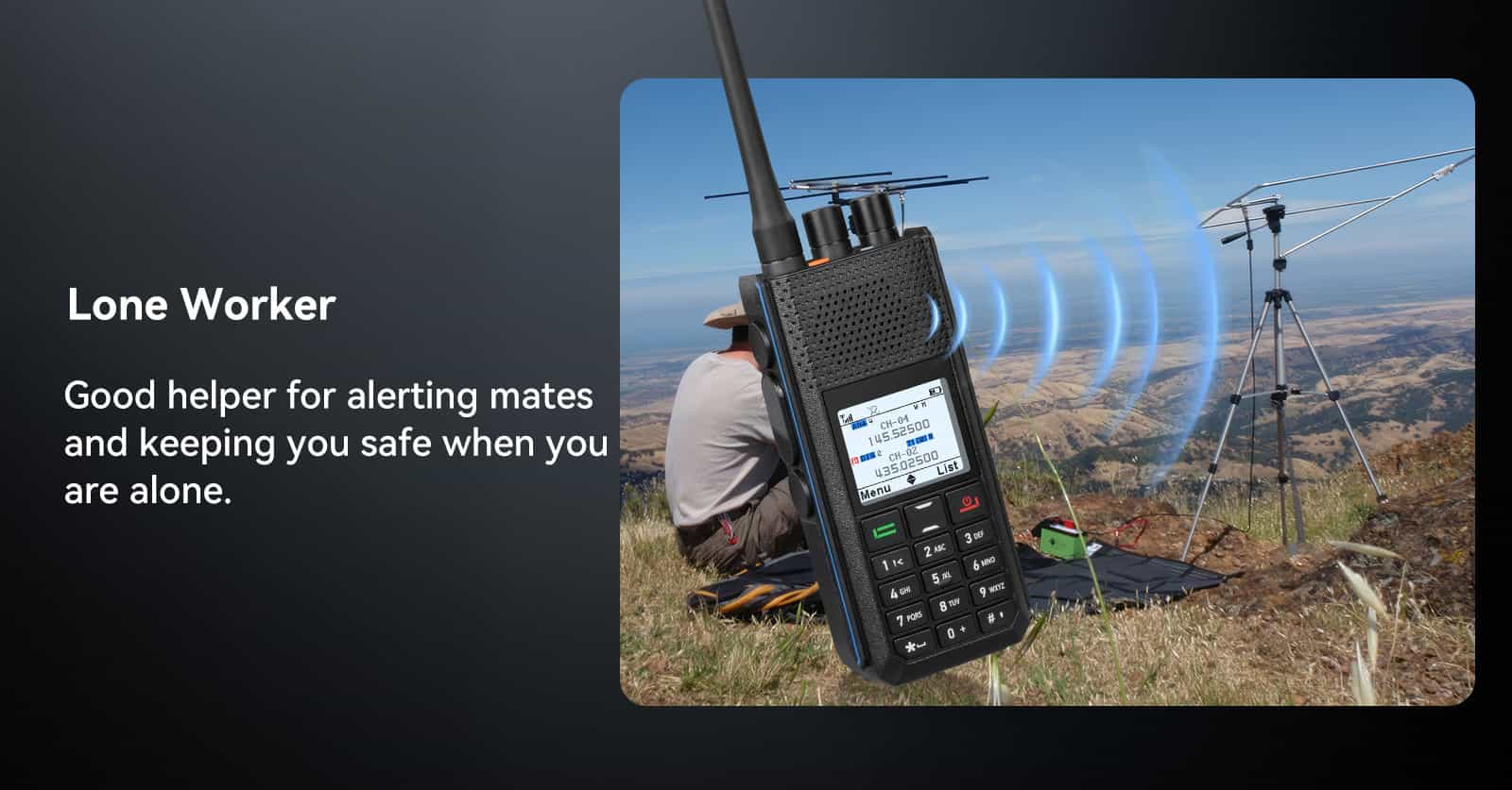  Retevis Ailunce H1 5W GPS APRS Dual Band DMR Radio-lone worker