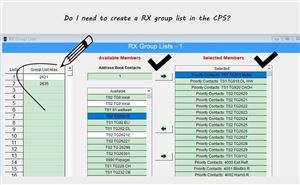 Do I need to create a RX group list in the CPS? doloremque