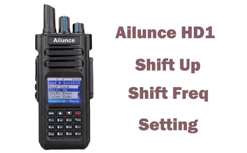 How to set the shift Freq on Ailunce HD1