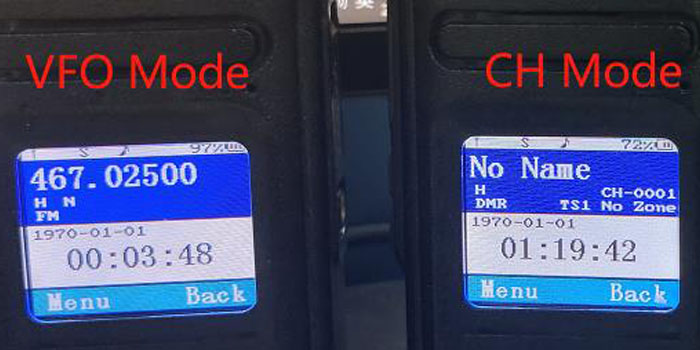 VFO&CH mode-Ailunce
