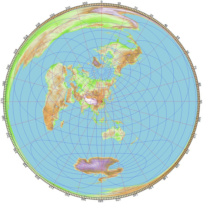 Common great circle maps