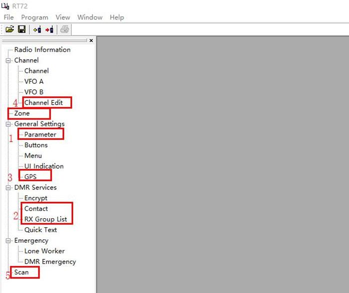 RT72 programming key points