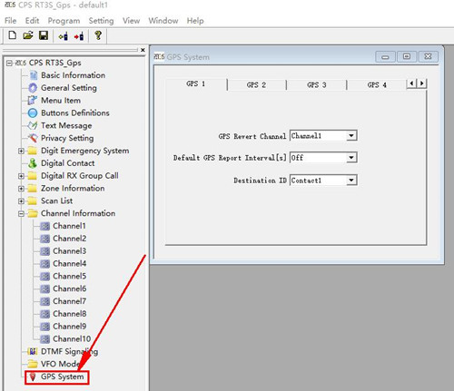 GPS System Setting-Retevis RT3S