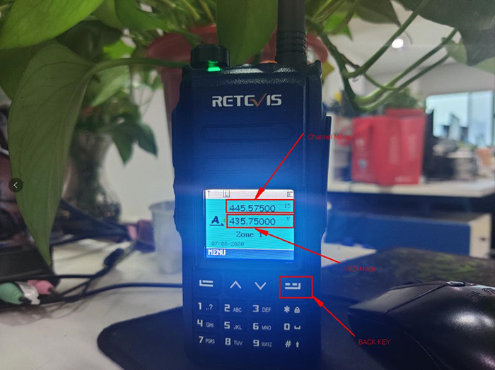 VFO&Channel mode-Retevis RT72