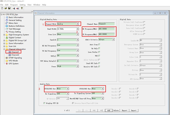 channel setting-RT3S