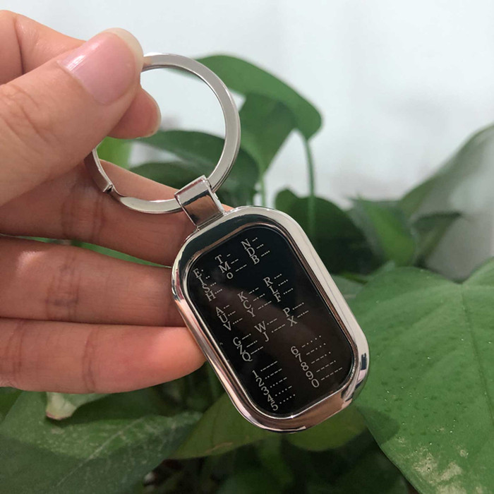 Morse Code Key Chain